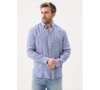 Tommy Hilfiger - Linen Bengal Stripe Blu - Abbigliamento S Blu
