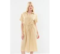 Tommy Hilfiger - Linen Ss Midi Shirt WW0WW41911 Beige - Abbigliamento 42 Beige