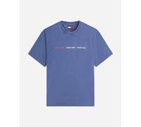 Tommy Hilfiger Logo Repeat M - T-shirt - Uomo - Azzurro M