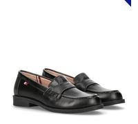 Tommy Hilfiger Logo Smooth Loafers, for Boys, Samir, Black, 34