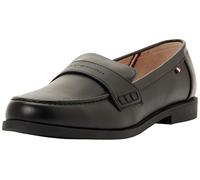 Tommy Hilfiger Logo Smooth Loafers, for Boys, Samir, Black, 37