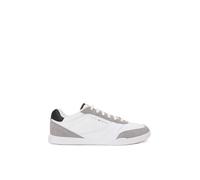 Tommy Hilfiger LoPro Lth Mix RWB Fm0fm05826, Basso Top Uomo, White (White), 45.5 EU