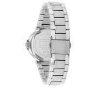 Tommy Hilfiger Orologio con Movimento al Quarzo a Tre Lancetteda Donna con Cinturino in Acciaio Inossidabile Argentato - 1782777, Blue