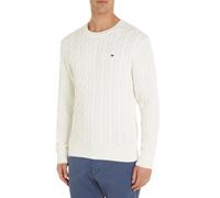 Tommy Hilfiger - Classic Cable Crew Neck Bianco - Abbigliamento XL Bianco