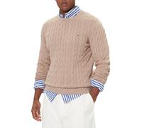 Tommy Hilfiger maglia in cotone con trecce tortora XL