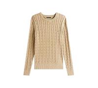 Tommy Hilfiger, ,Knitwear ,Uomo ,Beige ,M Vintage Beige Crewneck Sweater