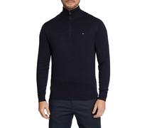 Tommy Hilfiger maglia Pima con mezza zip blu S