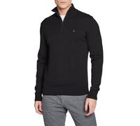 Tommy Hilfiger maglia Pima con mezza zip nero L
