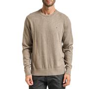 Tommy Hilfiger maglia Pima in misto cashmere tortora