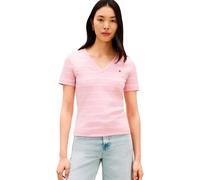 Tommy Hilfiger Donna Slim Cody V-Nk SS Ww0Ww40584, Rosa, XS