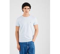 TOMMY HILFIGER Stretch Slim Fit Tee Mw0Mw10800, Magliette a maniche corte Uomo, Blue (Breezy Blue), M