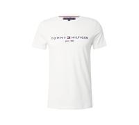 Tommy Hilfiger Uomo T-Shirt Maniche Corte Core Tommy Logo Scollo Rotondo, Bianco (Snow White), XL