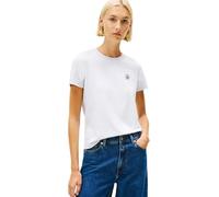Tommy Hilfiger Maglietta da Donna TH Script Reg C-NK SS Tee WW0WW47809 S/S, Blu (Mattina Celeste), XXL, Blu (Mattina Celeste), XXL