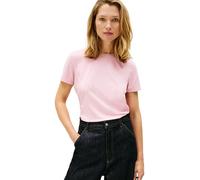 Tommy Hilfiger TH Script Reg C-Nk SS Tee Ww0Ww47809 Maglietta S/S, Pink (Bonita Pink), XL Donna