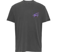 Tommy Hilfiger Maglietta da uomo TJM RLX Faded Graphic Tee EXT, nero e argento, L
