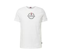 TOMMY HILFIGER Maglietta 'Global Stripe Crest Logo Slim' navy / rosso sangue / bianco Uomo - Abbigliamento - Taglie comode - Maglie e T-shirt TOMMY HILFIGER XL