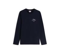 Tommy Hilfiger Script Stack LS Regular Tee, Blu, S