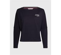 Tommy Hilfiger Maglietta Maniche Lunghe Donna Basic, Blu (Desert Sky), M