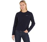 Tommy Hilfiger Maglietta Maniche Lunghe Donna Basic, Blu (Desert Sky), XXS