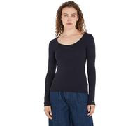 Tommy Hilfiger Maglietta Maniche Lunghe Donna Slim Modern Basic, Blu (Desert Sky), XXL