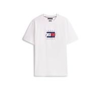 Tommy Hilfiger - Linear Flag Graphic MW0MW41338 Bianco - Abbigliamento XL Bianco
