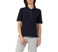 Tommy Hilfiger Maglietta Polo Maniche Corte Donna 1985 Pique Polo Regular Fit, Blu (Desert Sky), S