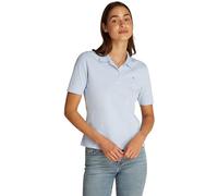 Tommy Hilfiger Maglietta Polo Maniche Corte Donna Regular Fit, Blu (Breezy Blue), XL