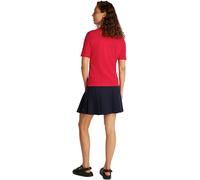 Tommy Hilfiger Maglietta Polo Maniche Corte Donna Regular Fit, Rosso (Primary Red), M