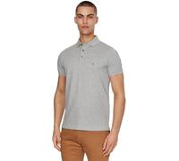 Tommy Hilfiger Maglietta Polo Maniche Corte Uomo 1985 Slim Slim Fit, Grigio (Light Grey Heather), 3XL