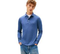 Tommy Hilfiger Maglietta Polo Uomo Maniche Lunghe Slim Basic, Blu (Aegean Sea), S
