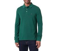 Tommy Hilfiger Maglietta Polo Uomo Maniche Lunghe Slim Basic, Verde (Ornamental Green), XS