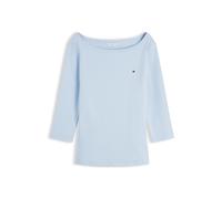 Tommy Hilfiger Maglietta da Donna Cody Boat-Nk 3/4 Slv WW0WW49928 L/S, Blu (Breezy Blue), S