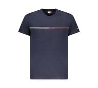 Tommy Hilfiger - Magliette in Cotone Blu con Logo - - Tops - Uomo - Blu - S