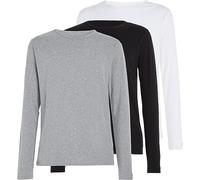 Tommy Hilfiger Underwear Maglietta maniche lunghe Uomo confezione da 3 grigio/nero/bianco S-M