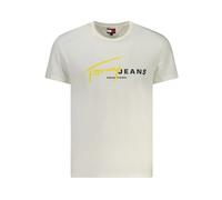 Tommy Hilfiger - Magliette Uomo in Cotone Bianco Stile Classico - -Tops -Uomo -Beige -XL