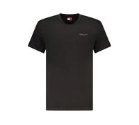 Tommy Hilfiger - Magliette Uomo in Cotone Nera - - Tops - Uomo - Nero - L