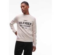 Tommy Hilfiger - Maglione beige con logo stile college-Neutro 48