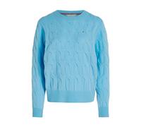 Tommy Hilfiger - Maglione Classico a Trecce - - Knitwear - Donna - Blu - L