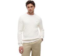 Tommy Hilfiger - Classic Cable Crew Neck Bianco - Abbigliamento L Bianco
