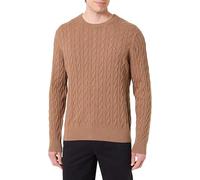 Tommy Hilfiger - Maglione marrone pesante a trecce 50