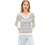 Tommy Hilfiger Maglione da Donna Co Jersey Stitch V-Nk Ww0Ww40098, Beige, XL