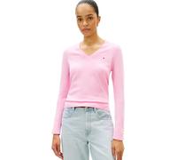 Tommy Hilfiger Maglione da Donna Co Jersey Stitch V-Nk Ww0Ww40098, Rosa, S