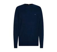 Tommy Hilfiger - Maglione Girocollo in Cotone Pima e Cashmere - - Knitwear - Uomo - Blu - M