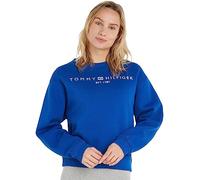 Tommy Hilfiger Mdrn Reg Corp Logo C-Nk Swtshrt Ww0Ww39791, Felpa, Donna, Blu (Ultra Blue), XXS