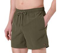 Tommy Hilfiger Uomo Pantaloncino da Bagno Medium Drawstring con Logo, Verde (Army Green), S