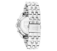 Tommy Hilfiger Orologio Analogico Multifunzione al Quarzo da Donna con Cinturino in Acciaio Inossidabile Argentato - 1782802