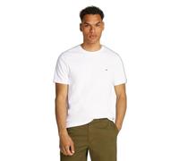 Tommy Hilfiger T-Shirt Manica Corta da Uomo Marchio, Modello Light Interlock MW0MW37508, Realizzato in Cotone. Bianco XL