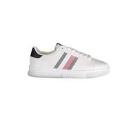 Tommy Hilfiger Men Supercup Lth Seasonal, White, 43 EU