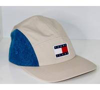 Tommy Hilfiger Men Tommy Jeans College-Kappe In Ecru Basecap Nuovo Con Etichetta