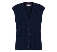 Tommy Hilfiger - MID GG Cable Vest Cardi - - Jackets - Donna - Blu - L